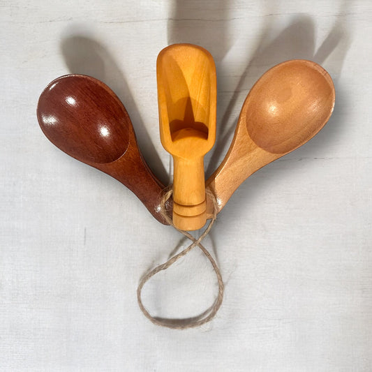 Wooden Scoop & Spoons