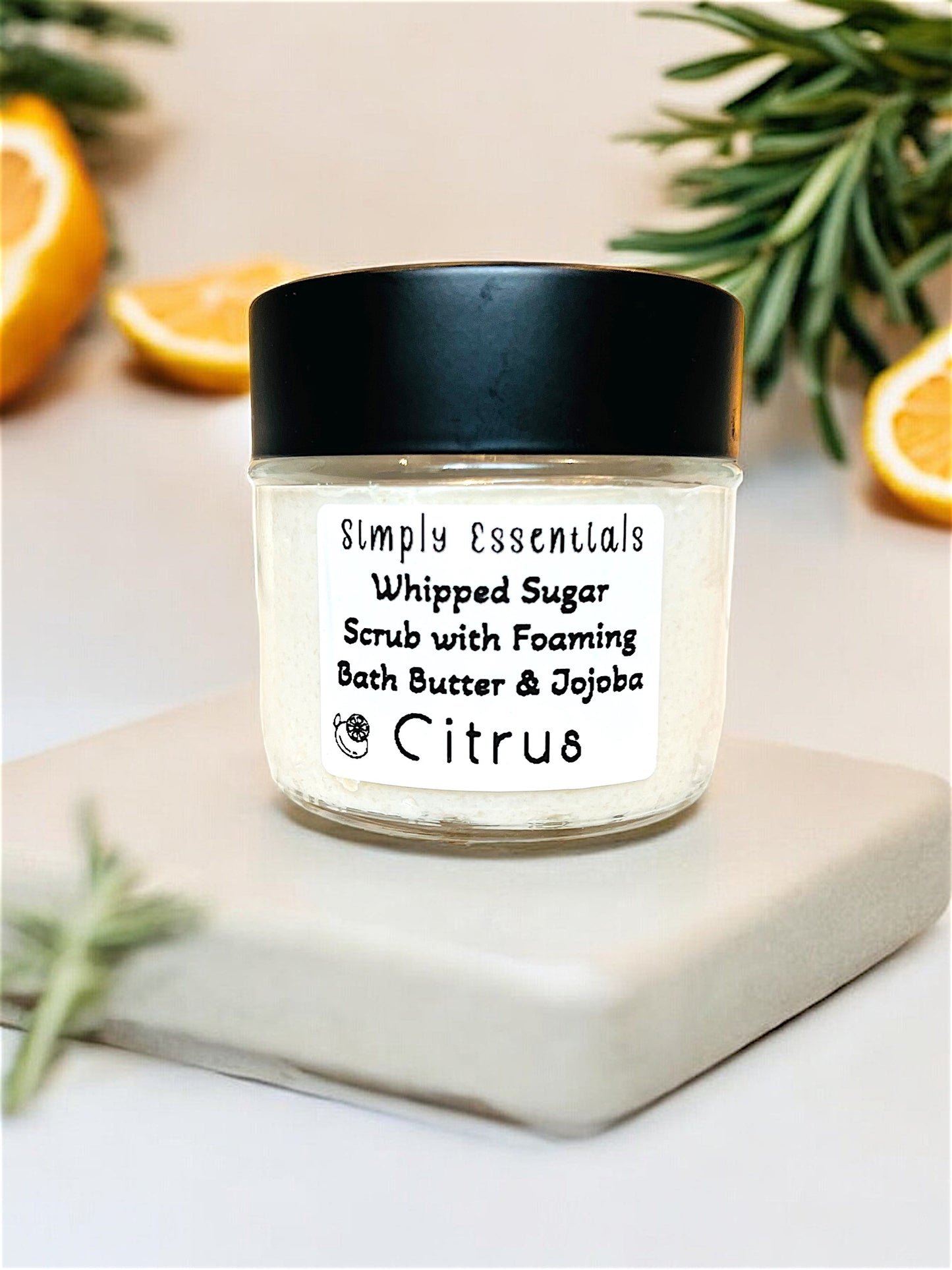 Whipped Sugar Scrub With Foaming Bath Butter