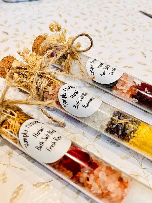 Custom Bath Salt Favors